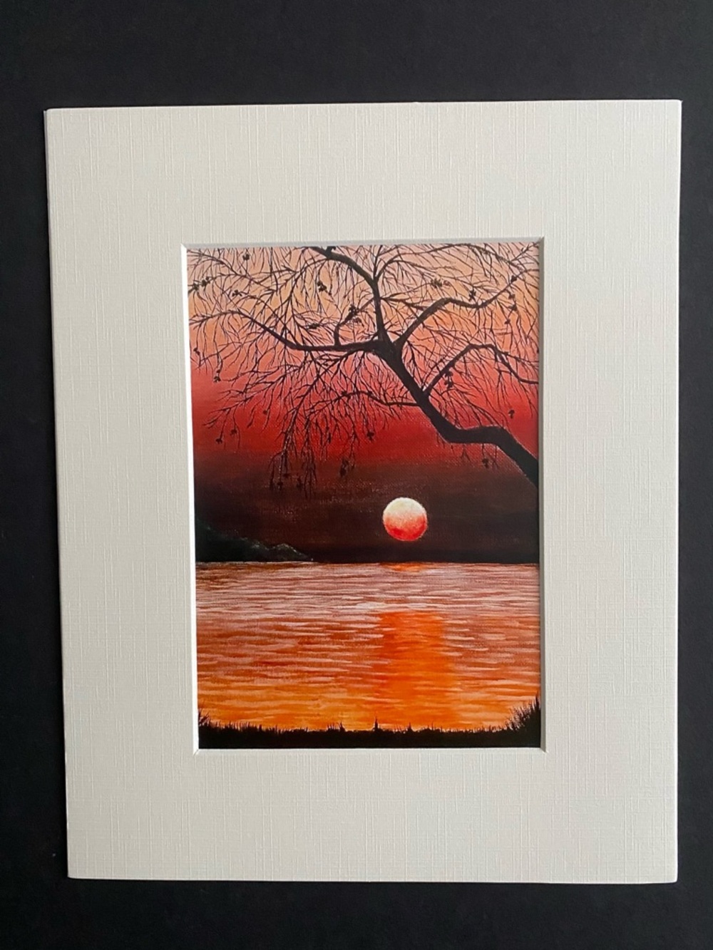 Hand Crafted Art Print “Evening Sunset” - Picture 2 of 2